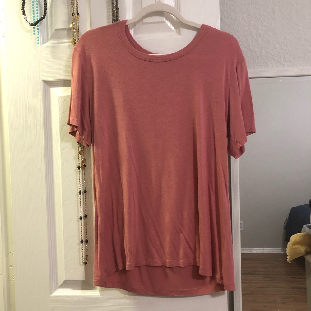 rusty / pink basic top